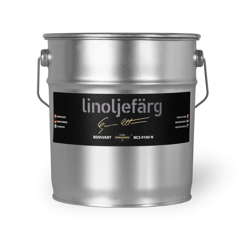 Bensvart Linoljefärg 3L