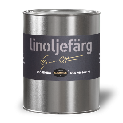 Mörkgrå Linoljefärg 1L