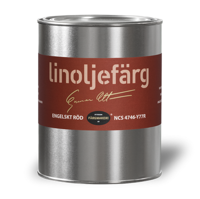 Engelskt röd 1A-48A Linoljefärg 1L