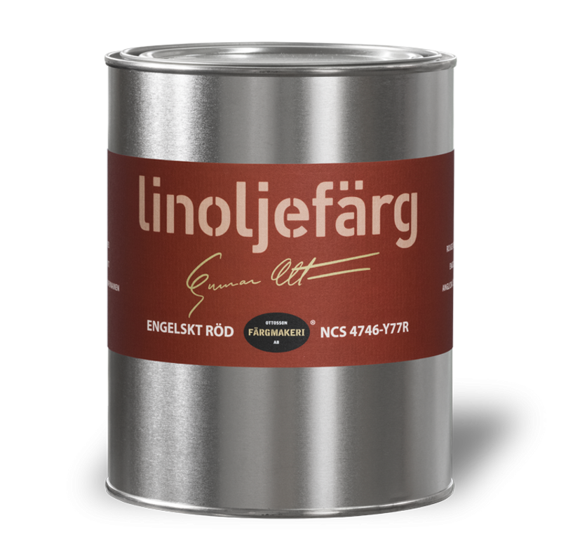 Engelskt röd 1A-48A Linoljefärg 1L