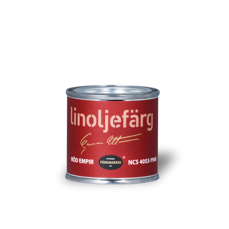 Röd Empir Linoljefärg 0,1L