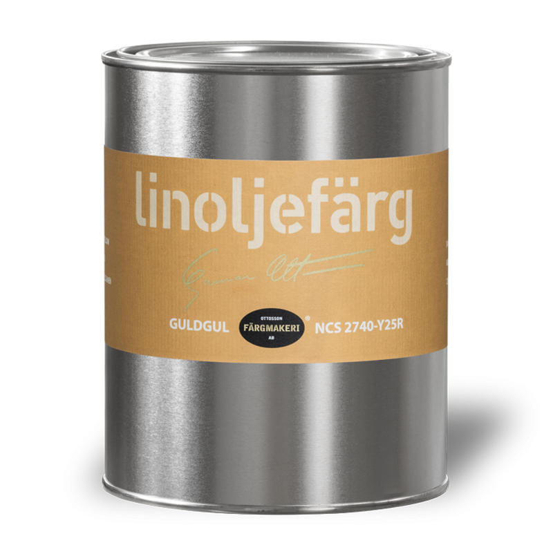 Guldgul Linoljefärg 1L