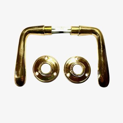 Dörrtrycke Åbo mässing, med rosett