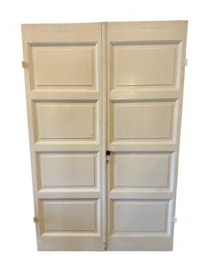 Pardörr med 4 speglar, 132,5x205 cm, utan karm