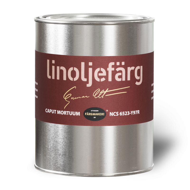1A-20D Caput Mortuum Linoljefärg 1L