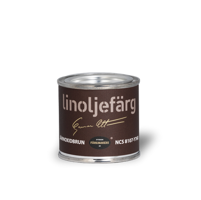 Järnoxidbrun Linoljefärg 0,1L
