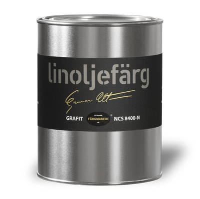 Grafit Linoljefärg 1L