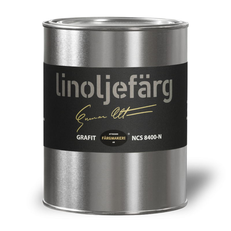 Grafit Linoljefärg 1L