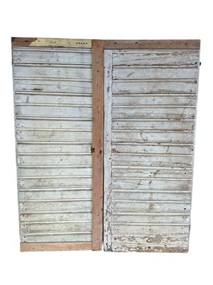 Pardörr m. liggande panel 154x185 cm, utan karm 