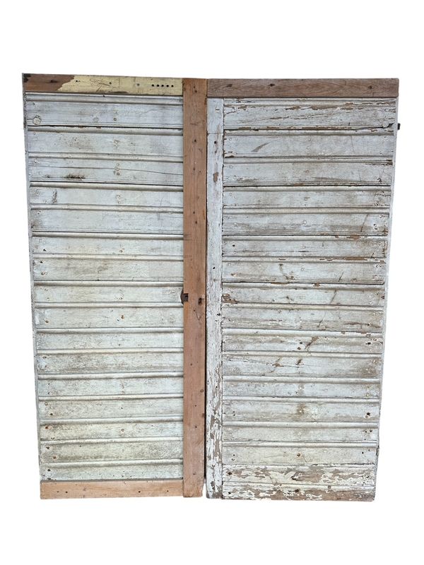 Pardörr m. liggande panel 154x185 cm, utan karm 