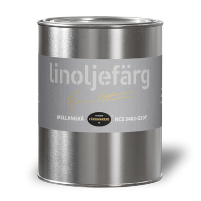 Mellangrå Linoljefärg 1L