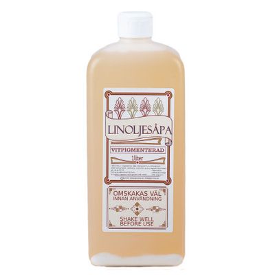 Linoljesåpa Vitpigmenterad 1L, Grunne