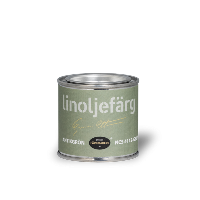 Antikgrön Linoljefärg 0,1L