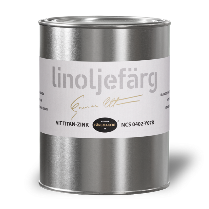 Vit Titan-Zink Linoljefärg 1L