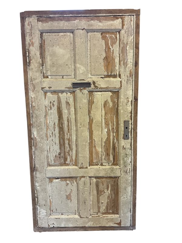 Dörr med 6 speglar, 103,5x208 cm, med karm