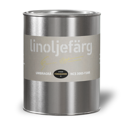 Umbragrå Linoljefärg 1L