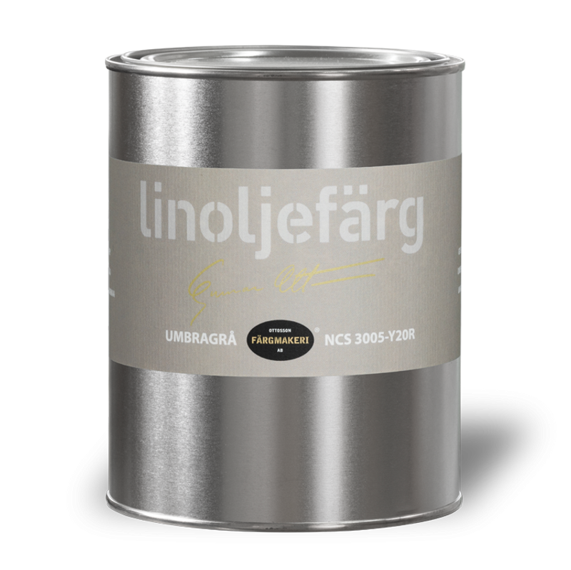 Umbragrå Linoljefärg 1L