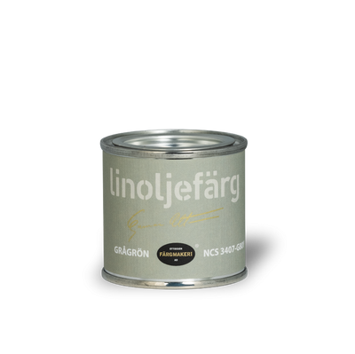 Grågrön Linoljefärg 0,1L