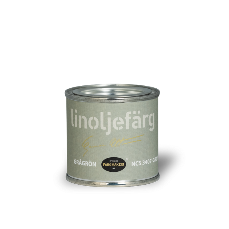 Grågrön Linoljefärg 0,1L