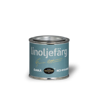 Öjablå Linoljefärg 0,1L