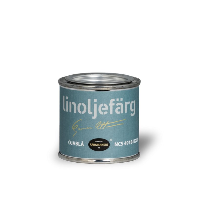 Öjablå Linoljefärg 0,1L