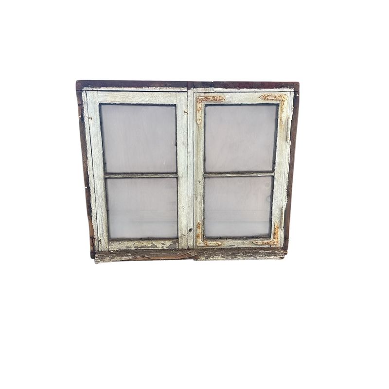 2-luftsfönster med karm, 76x65 cm, enkelglas