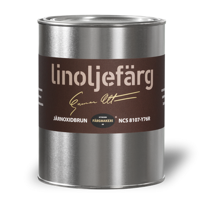 Järnoxidbrun Linoljefärg 1L