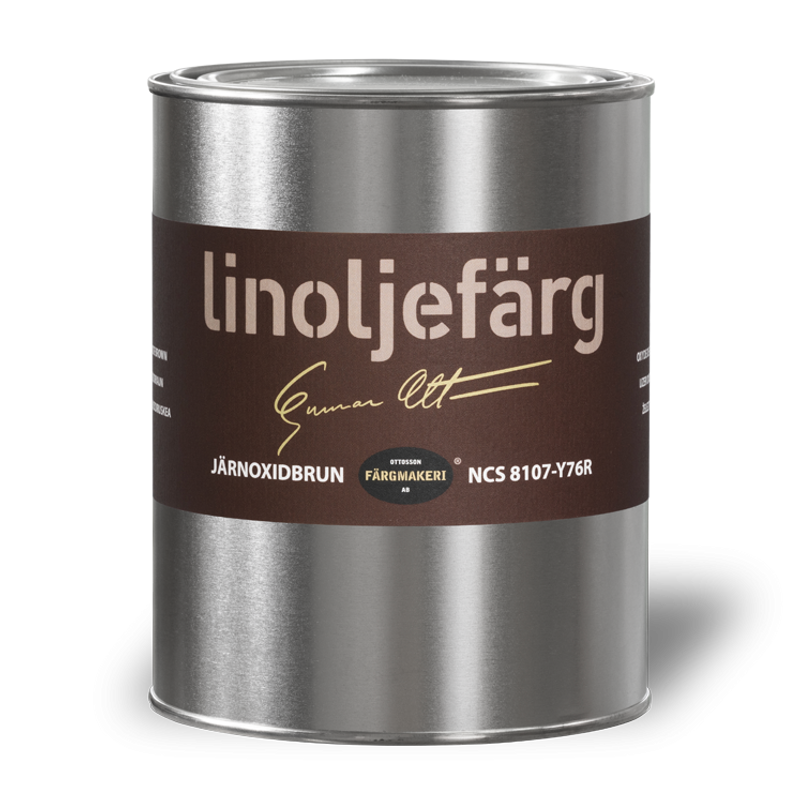 Järnoxidbrun Linoljefärg 1L