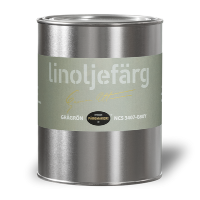 Grågrön Linoljefärg 1L