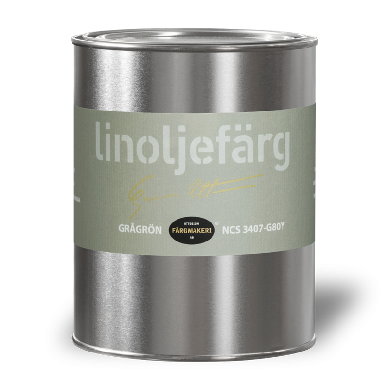 Grågrön Linoljefärg 1L