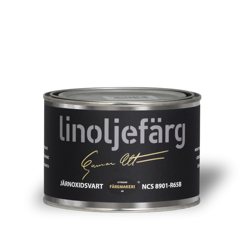 1A-4950 Järnoxidsvart Linoljefärg 0,5L