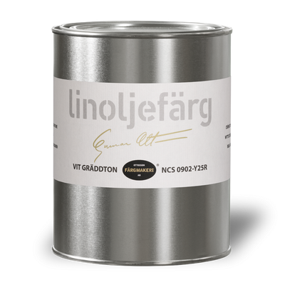 Vit Gräddton Linoljefärg 1L