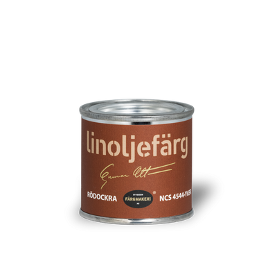 1A-Abricot Rödockra Linoljefärg 0,1L