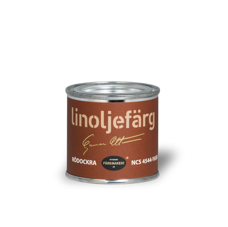 1A-Abricot Rödockra Linoljefärg 0,1L