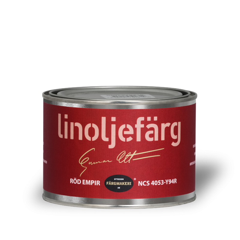 Röd Empir Linoljefärg 0,5L