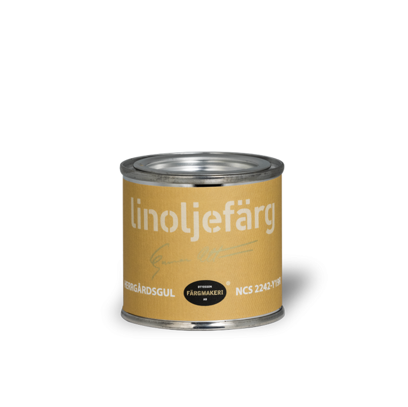 Herrgårdsgul Linoljefärg 0,1L