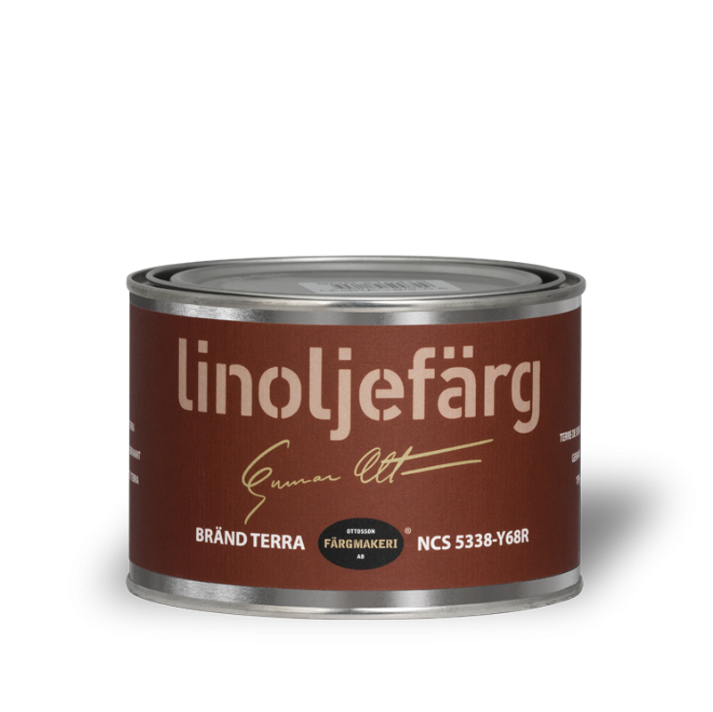 1A-5876 Bränd Terra Linoljefärg 0,5L