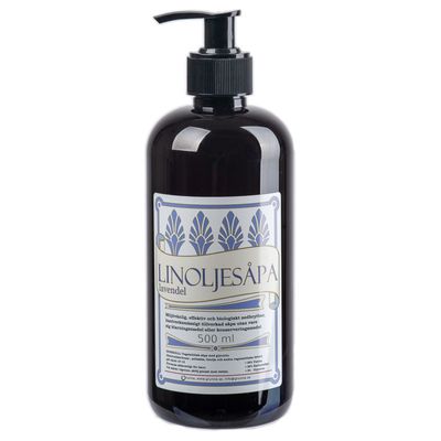 Linoljesåpa Lavendel 0,5L m. pump, Grunne