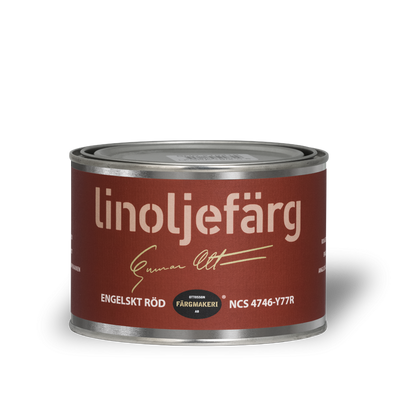 Engelskt röd 1A-48A Linoljefärg 0,5L