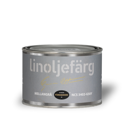 Mellangrå Linoljefärg 0,5L