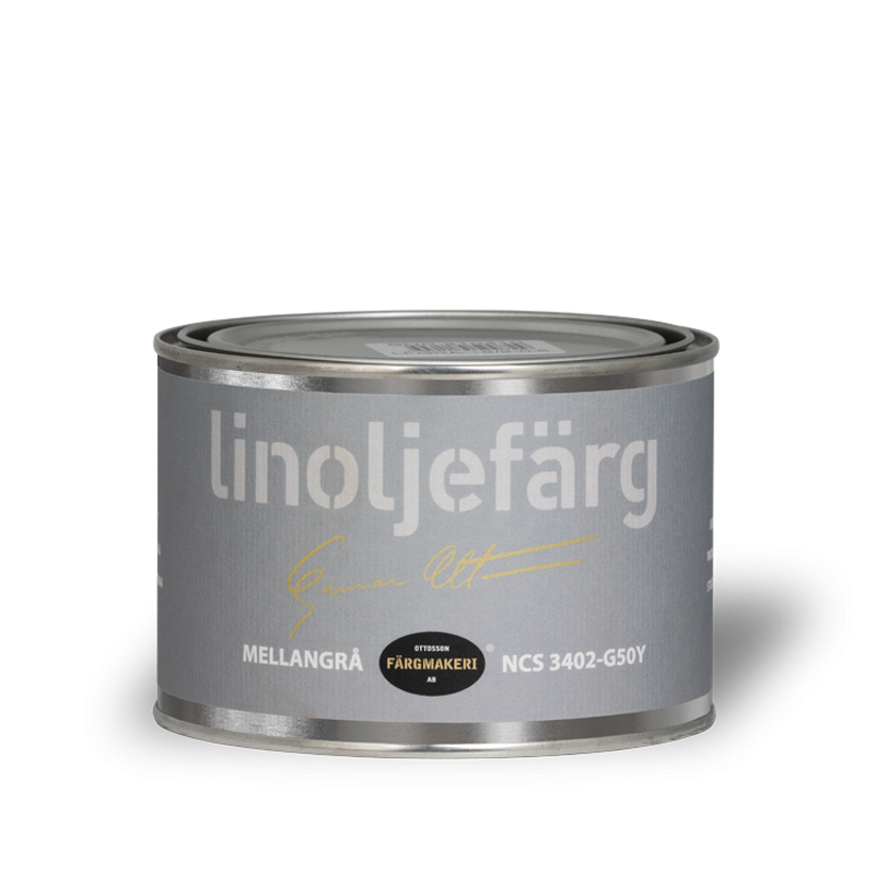 Mellangrå Linoljefärg 0,5L
