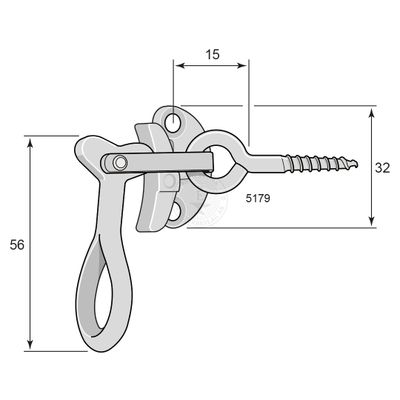 Hake 5179 förnicklad