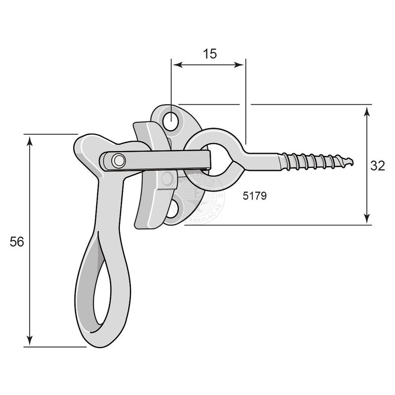 Hake 5179 förnicklad