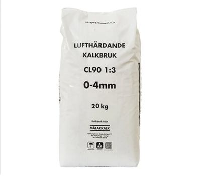 Luftkalkbruk CL90 1:3 0-4mm 20 kg 