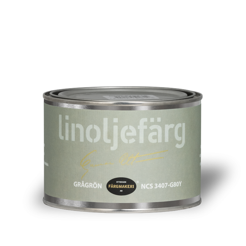Grågrön Linoljefärg 0,5L