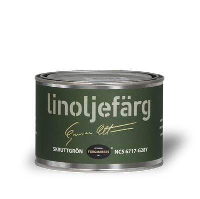 Skruttgrön Linoljefärg 0,5L