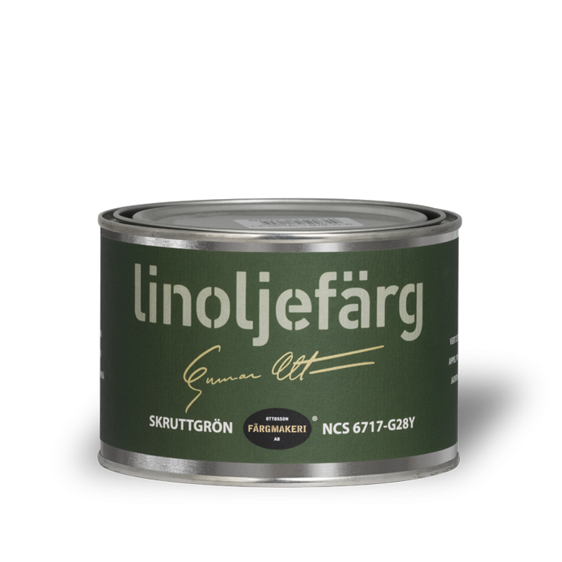 Skruttgrön Linoljefärg 0,5L