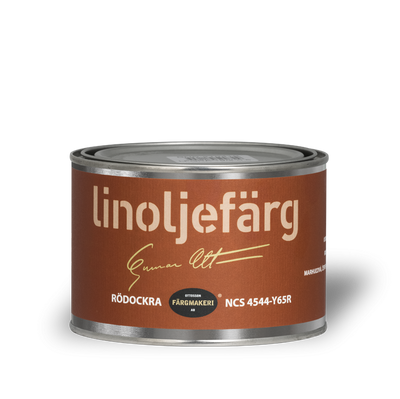1A-Abricot Rödockra Linoljefärg 0,5L