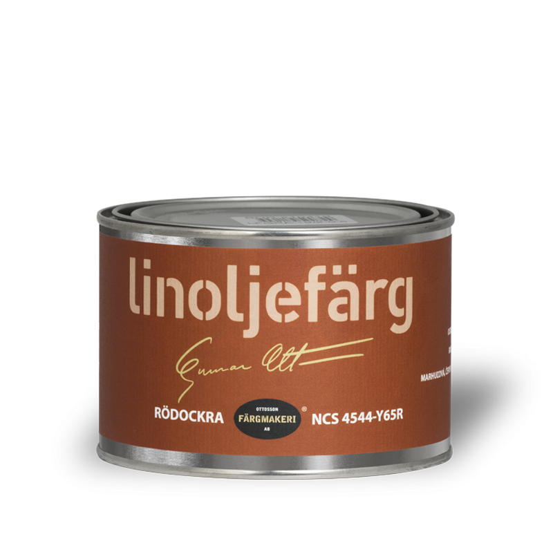 1A-Abricot Rödockra Linoljefärg 0,5L