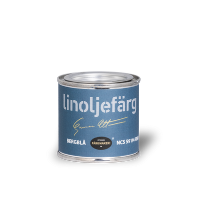 Bergblå Linoljefärg 0,1L